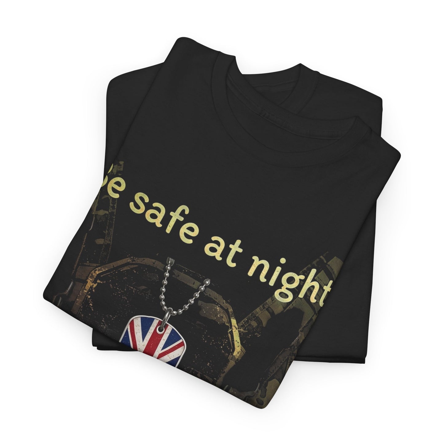 Veteran Pride Tee — “Be Safe at Night, Sleep with a Veteran”