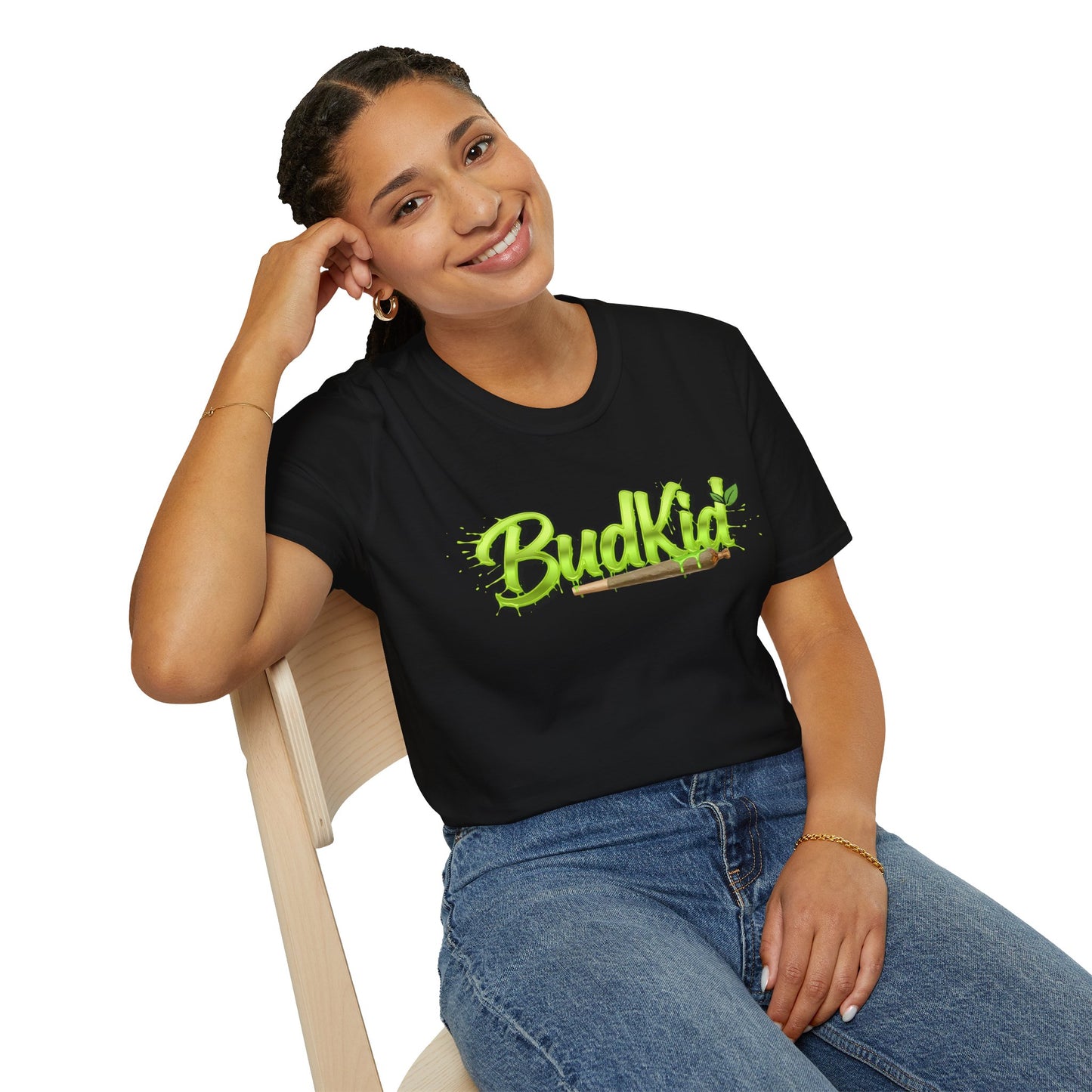 BUDKID GREEN NEON TEE