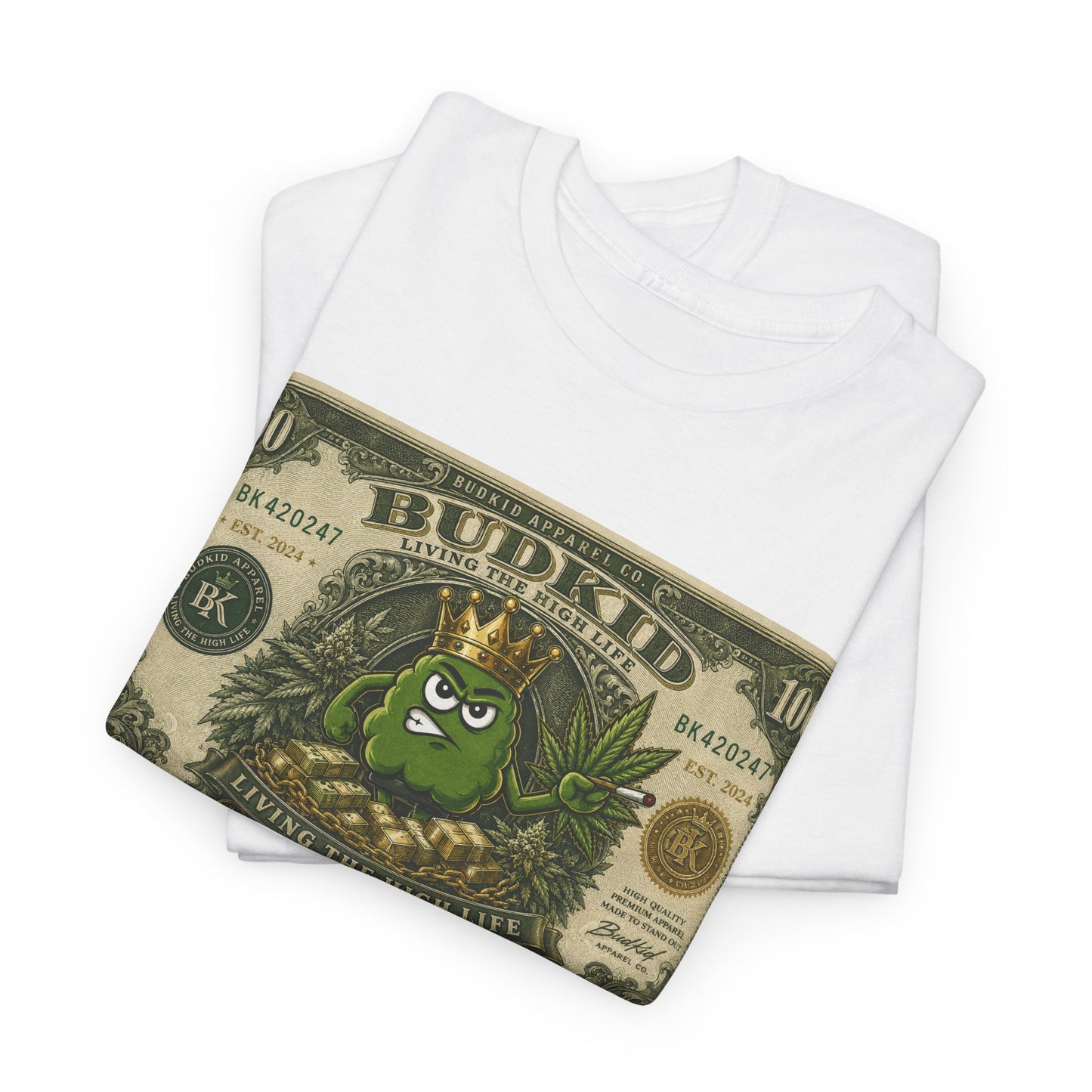 BUDKID “LIVING THE HIGH LIFE” $ TEE