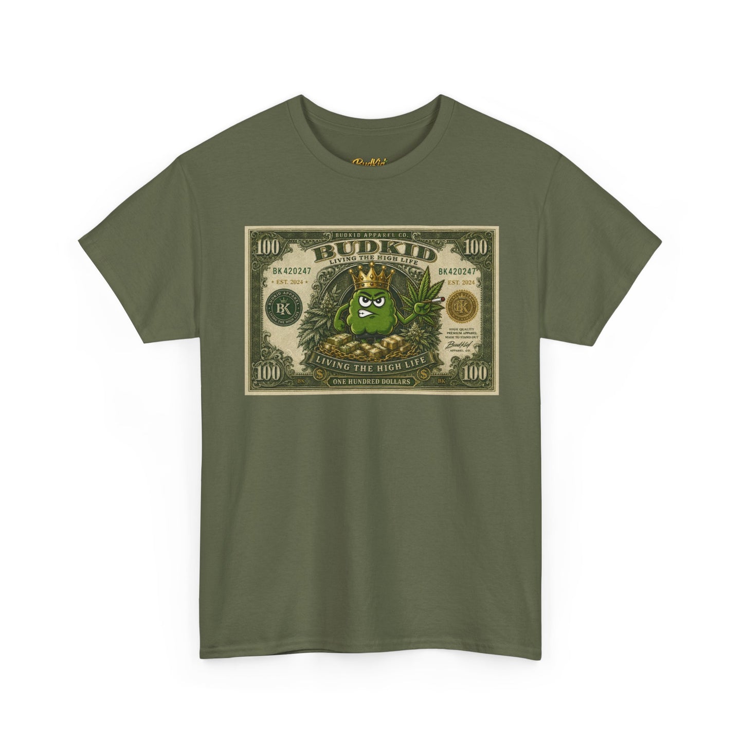 BUDKID “LIVING THE HIGH LIFE” $ TEE