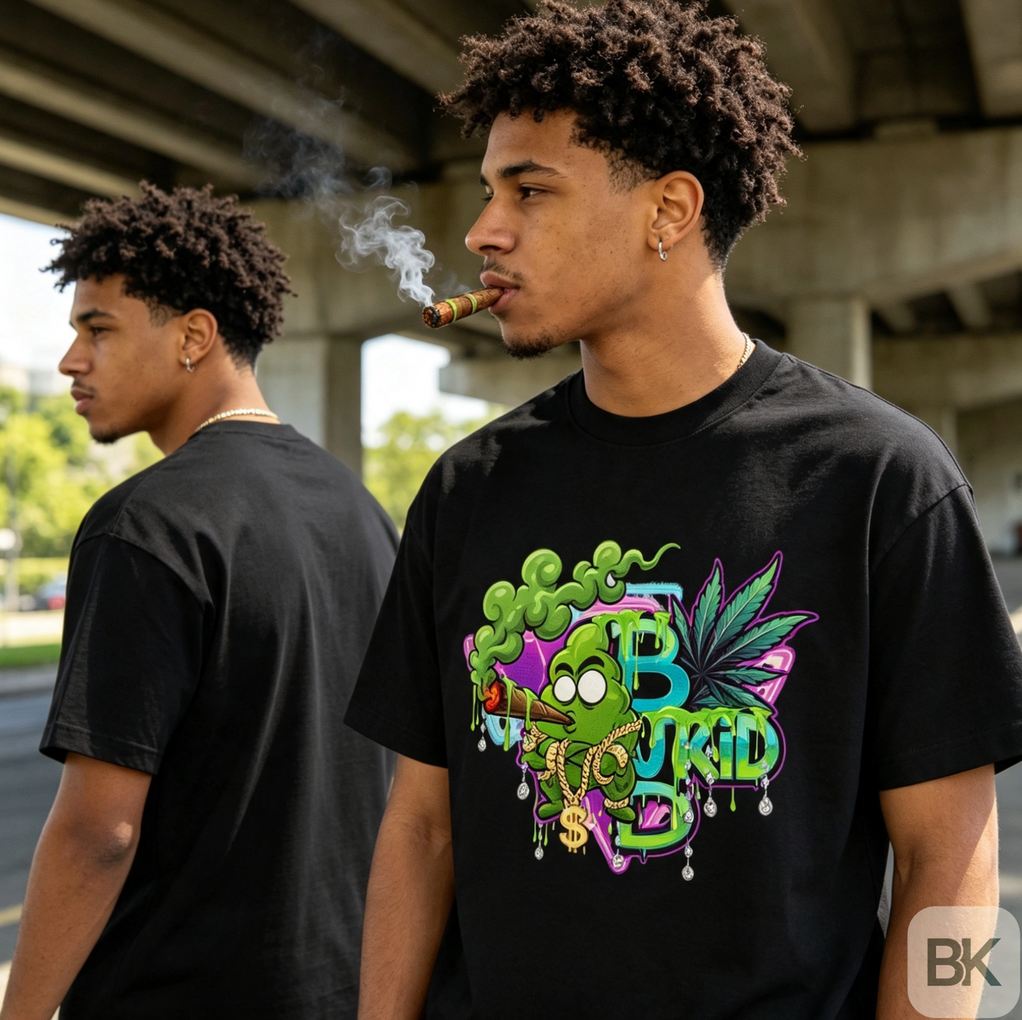 Budkid Psychedelic Logo-T-Shirt