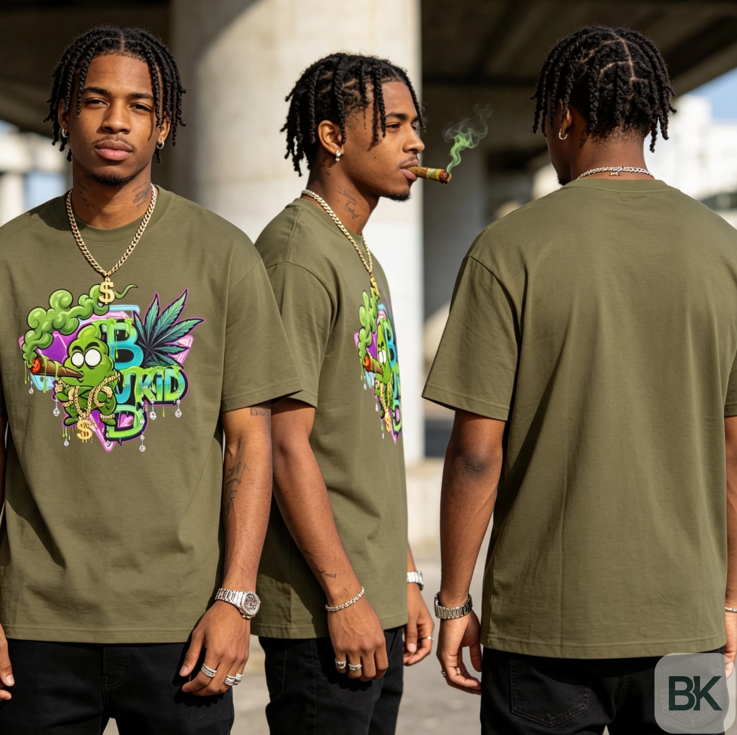 Budkid Psychedelic Logo-T-Shirt