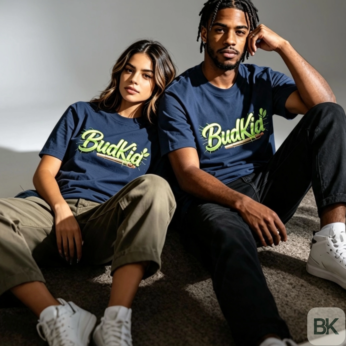 Camiseta verde con logo de BudKid