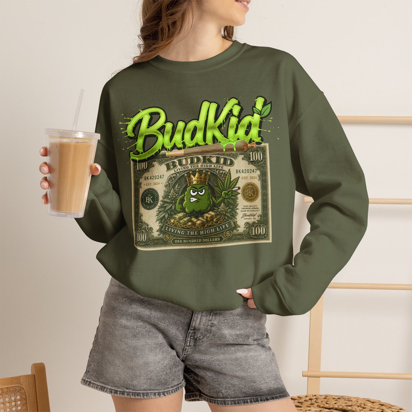 BUDKID $ CREWNECK JUMPER