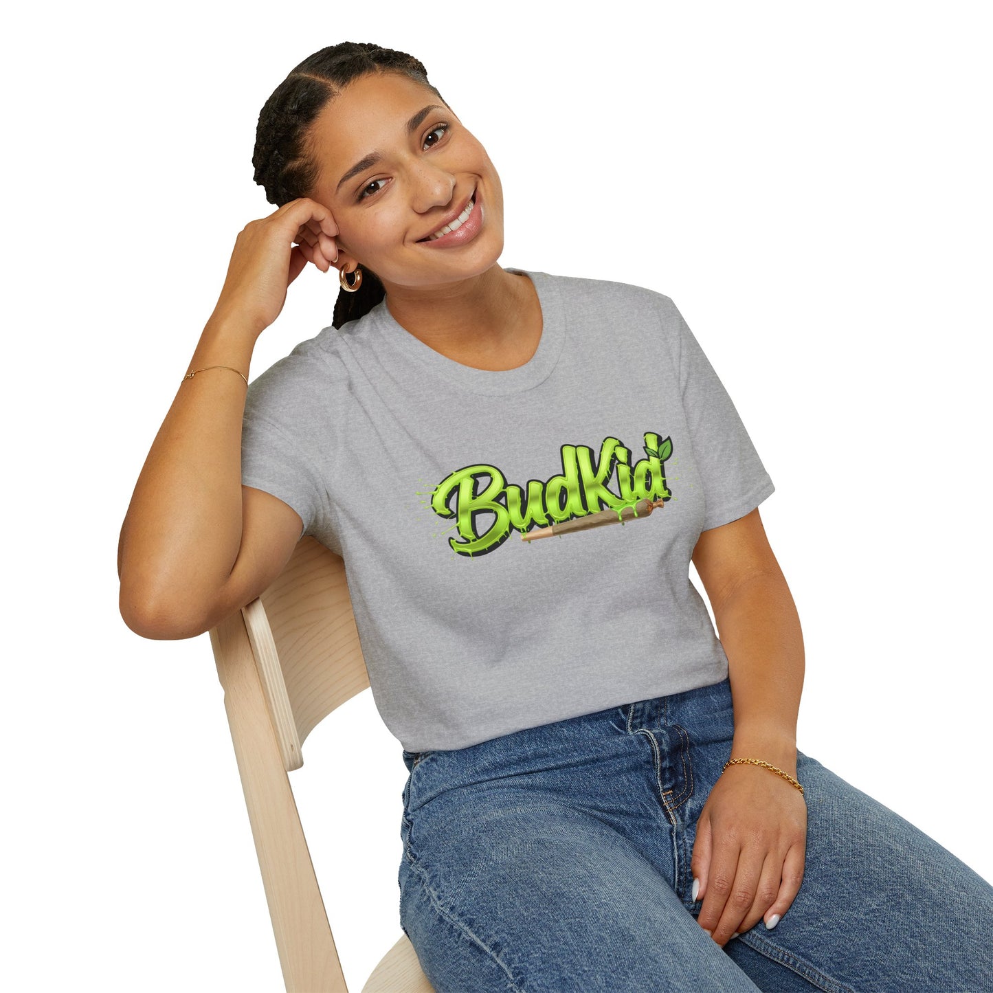 BUDKID GREEN NEON TEE